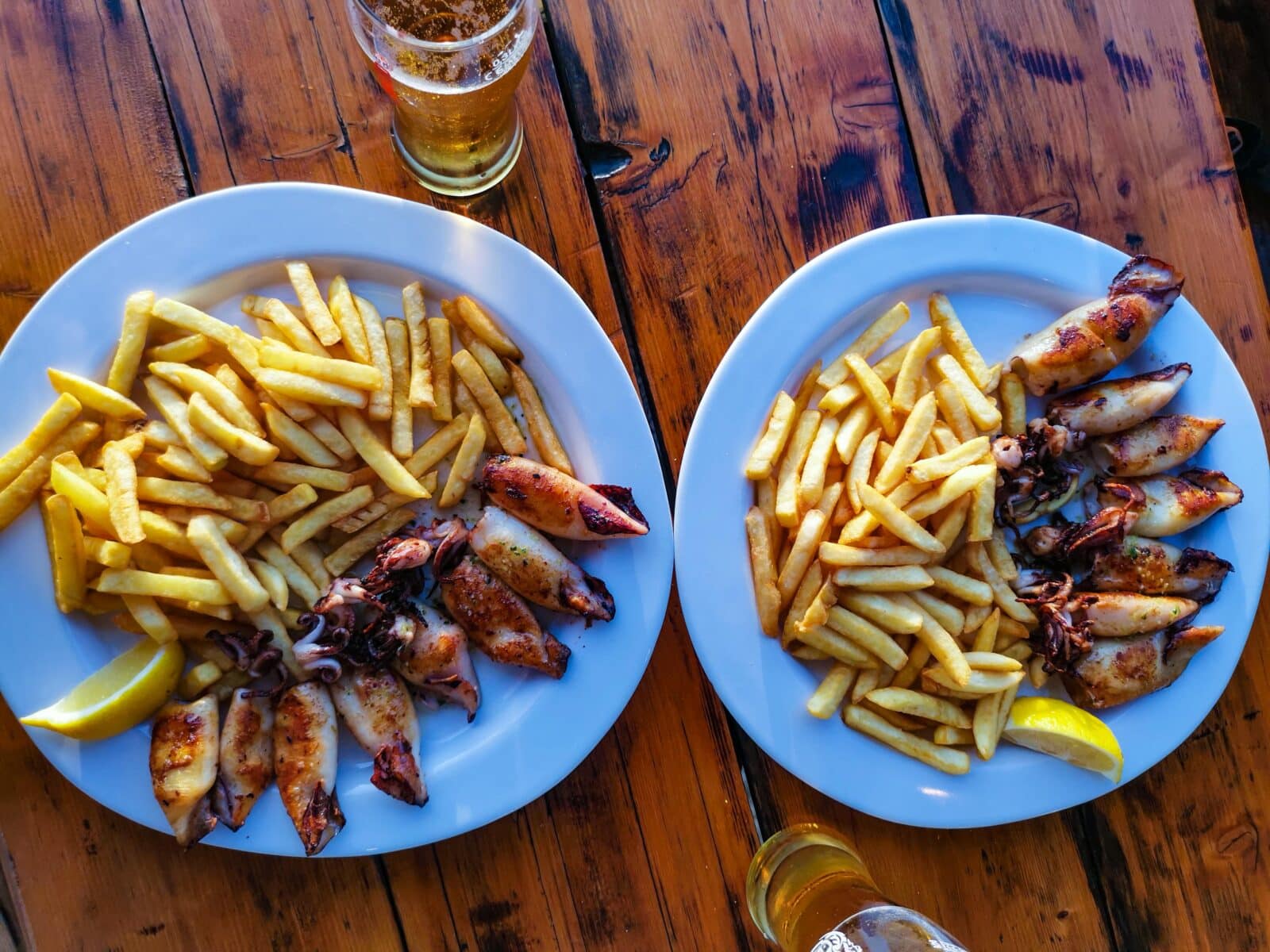 I calamari alla griglia allo Strandgrill Neno I calamari alla griglia allo Strandgrill Neno
