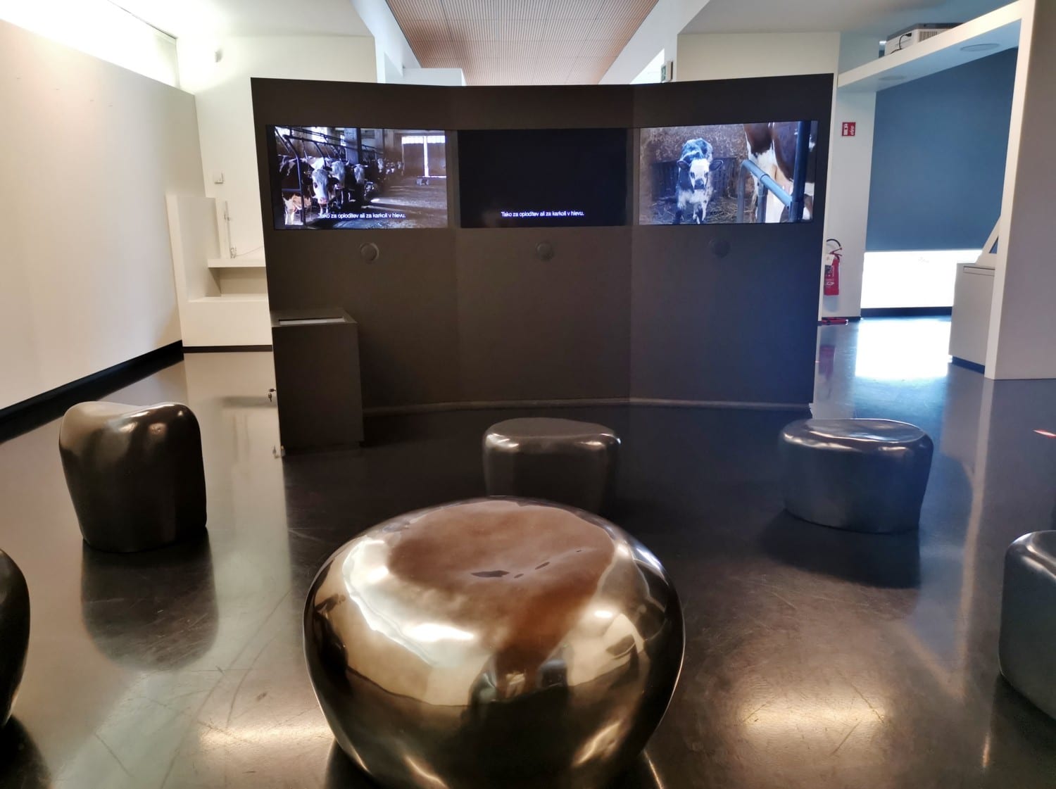 Uno degli spazi multimediali del museo SMO
