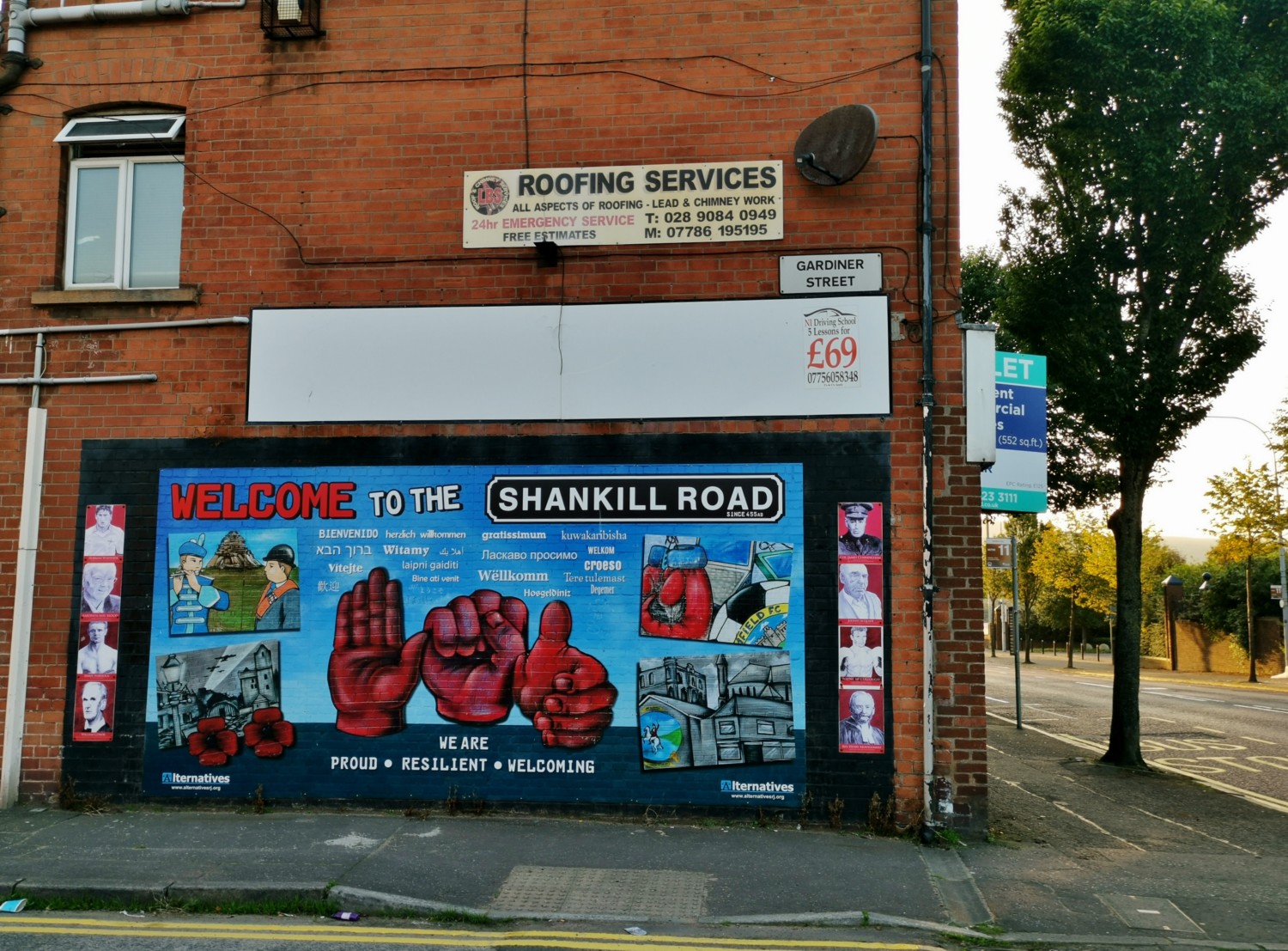 L'ingresso a Shankill Road L'ingresso a Shankill Road