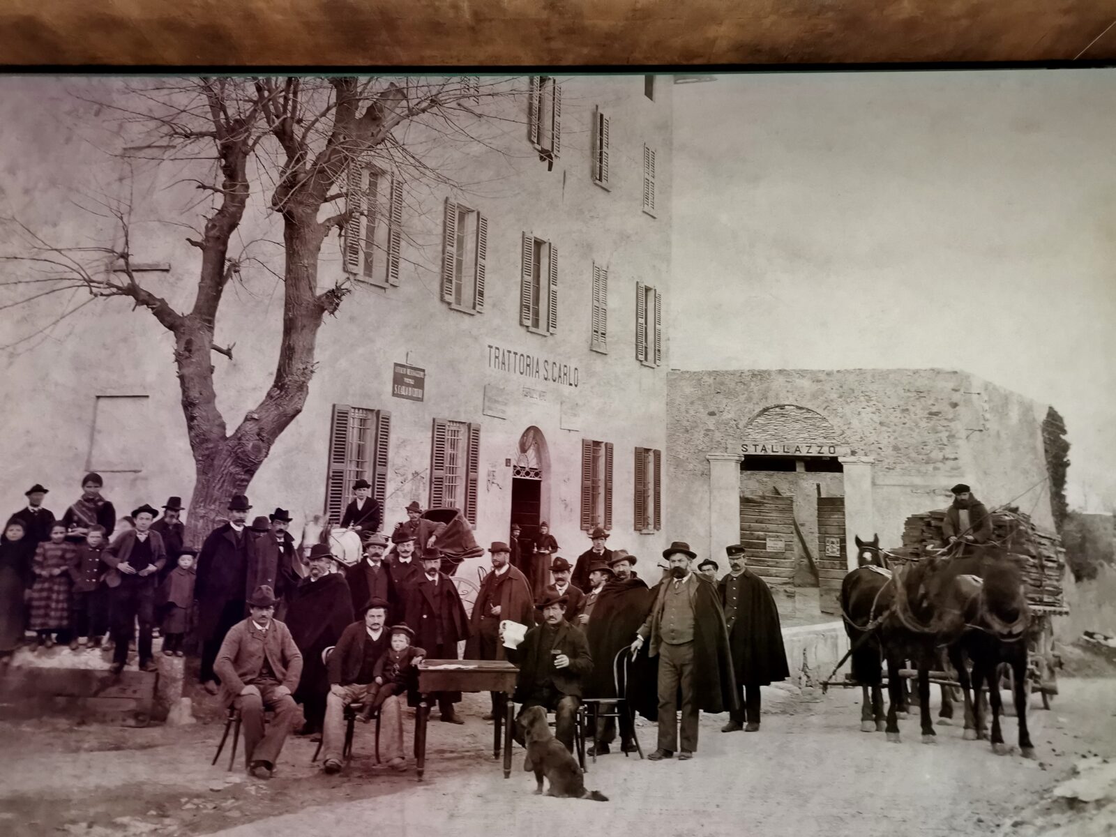 ristorante san carlo valtellina foto d'epoca