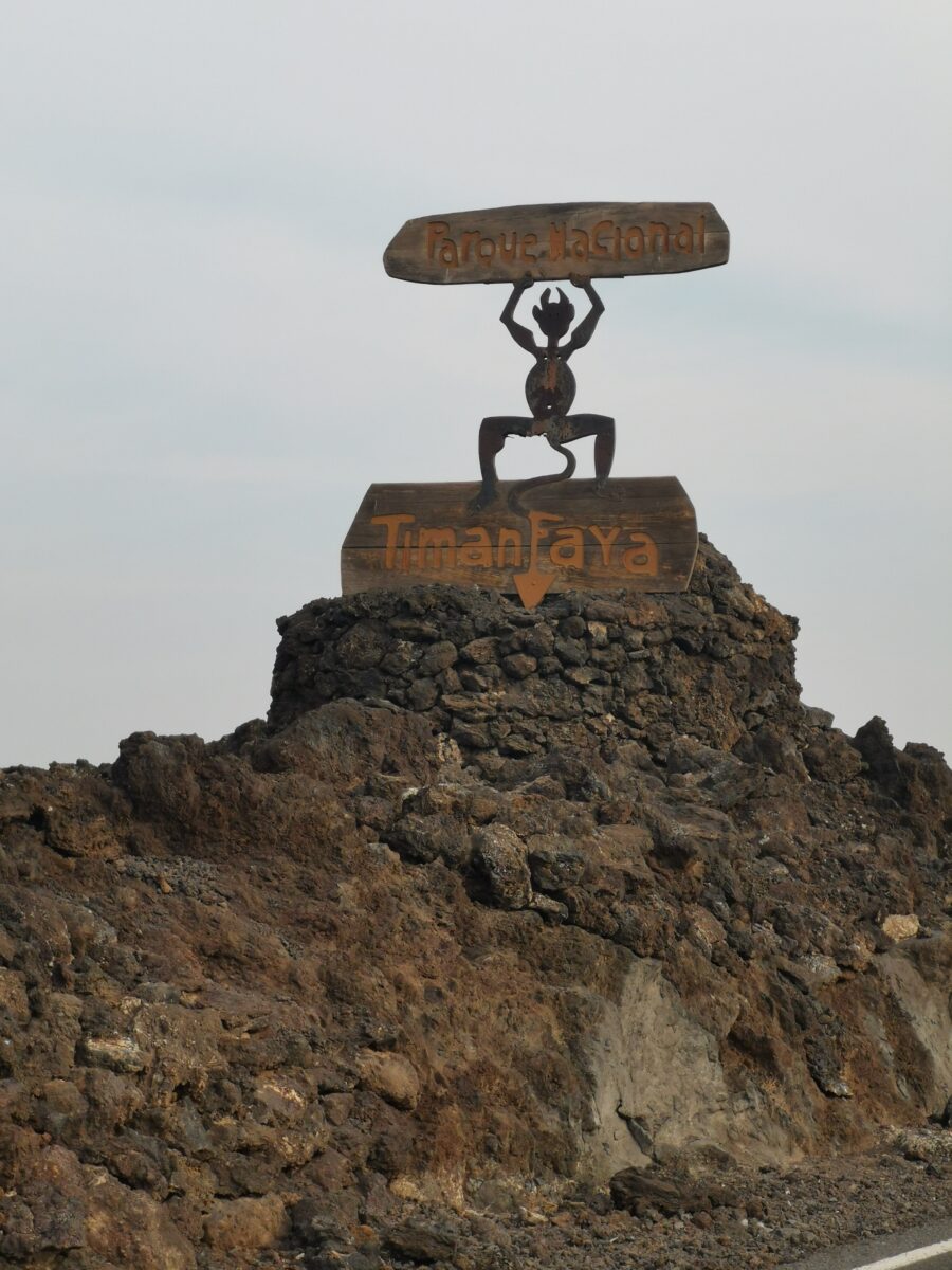 Il diavolo in ferro battuto simbolo del Parco di Timanfaya