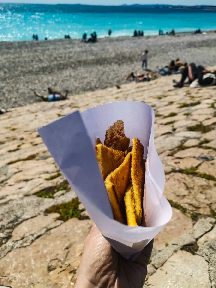 Socca in riva al mare