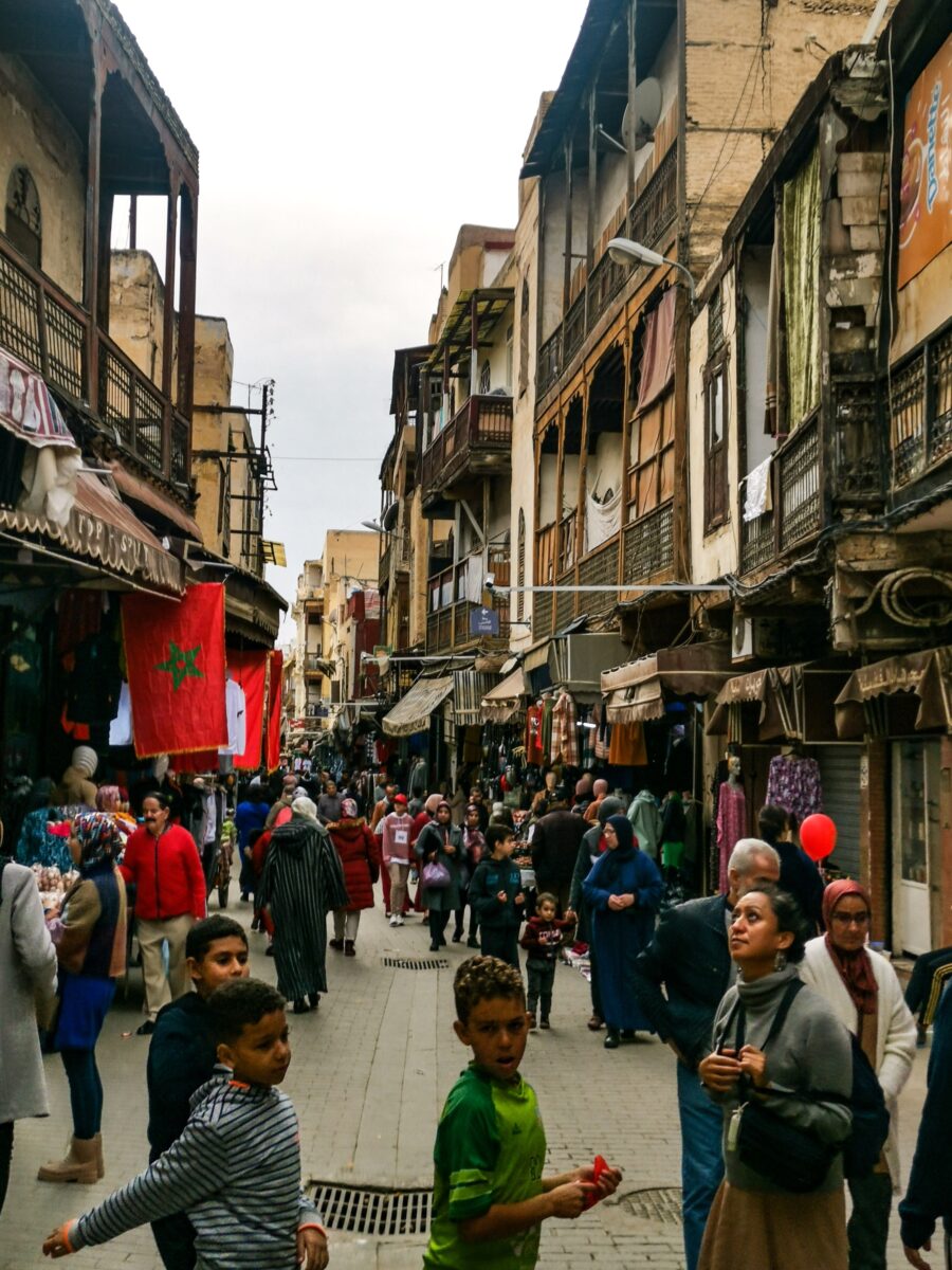 La strada principale della Mellah