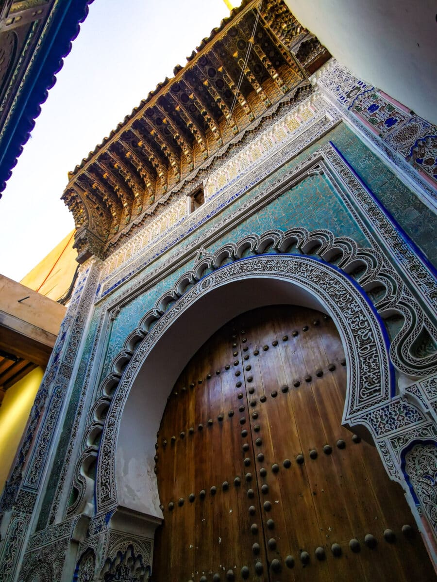 L'ingresso al mausoleo di Moulay Idriss II