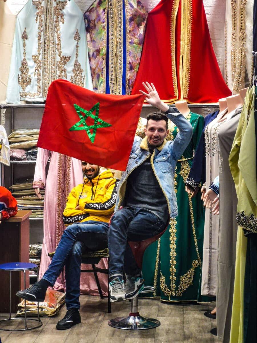 Lungo la Gran rue di Fès el-Jdid