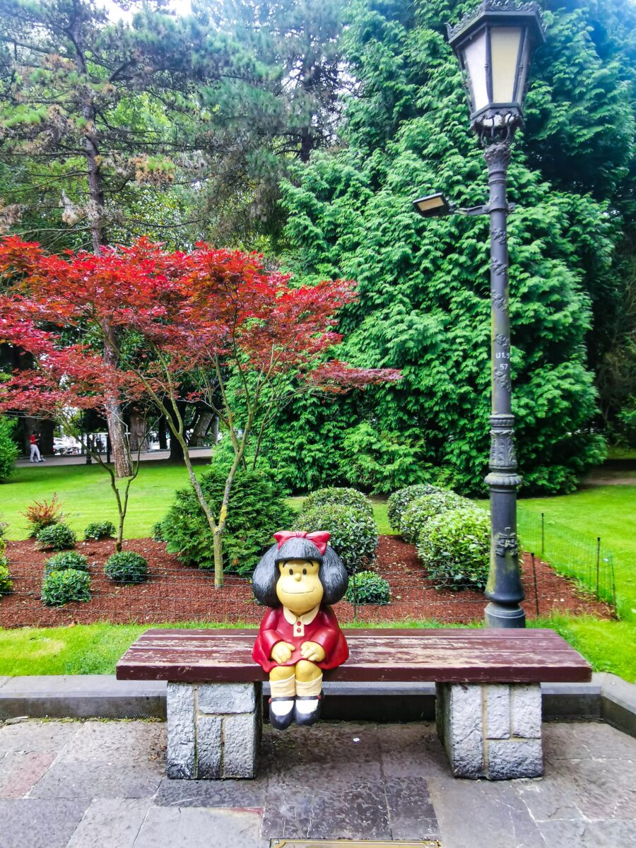 La statua di Mafalda a Oviedo La statua di Mafalda a Oviedo