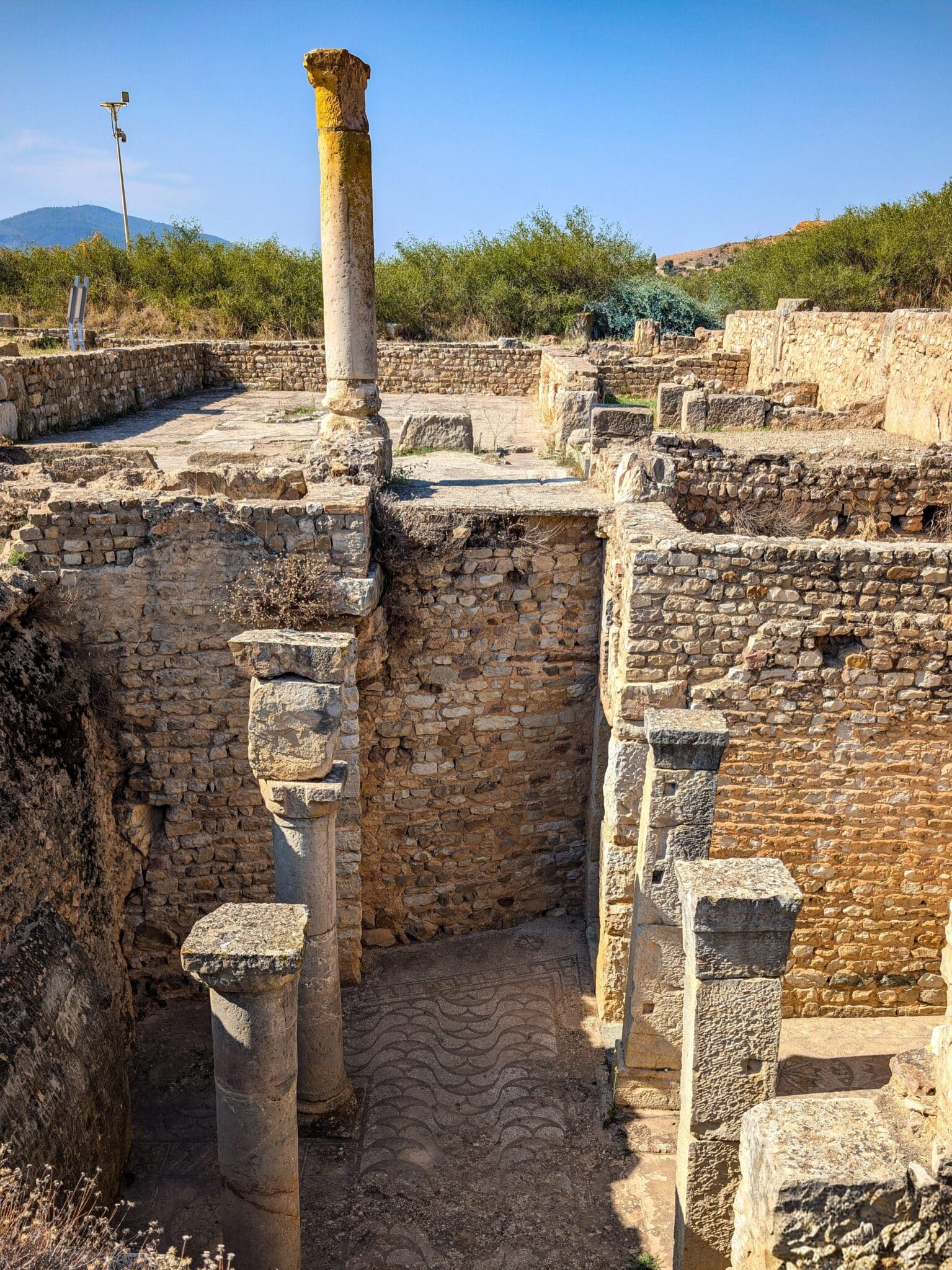 Una delle case nobiliari nel sito di Bulla Regia