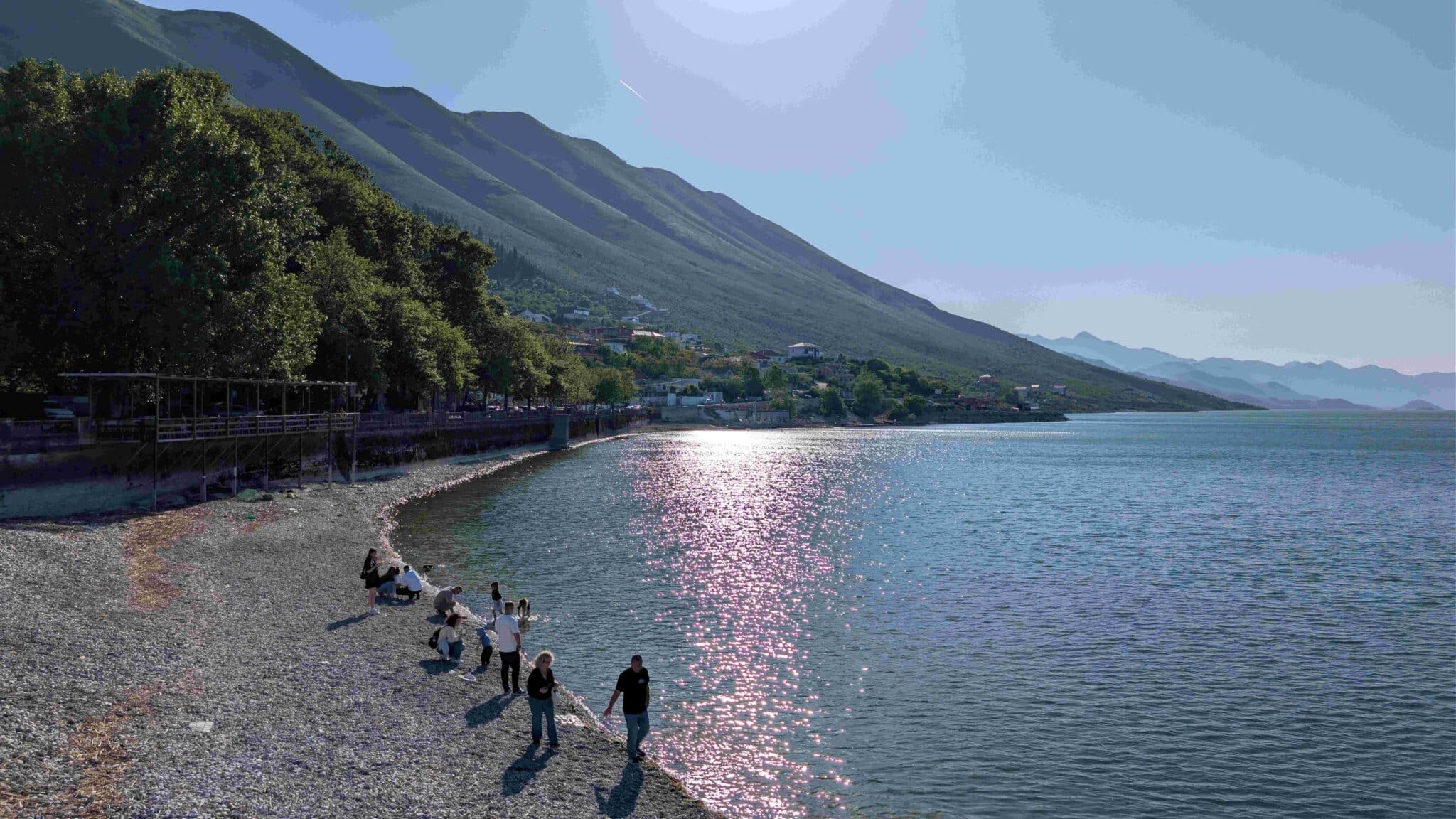Il lago di Scutari a Shiroka