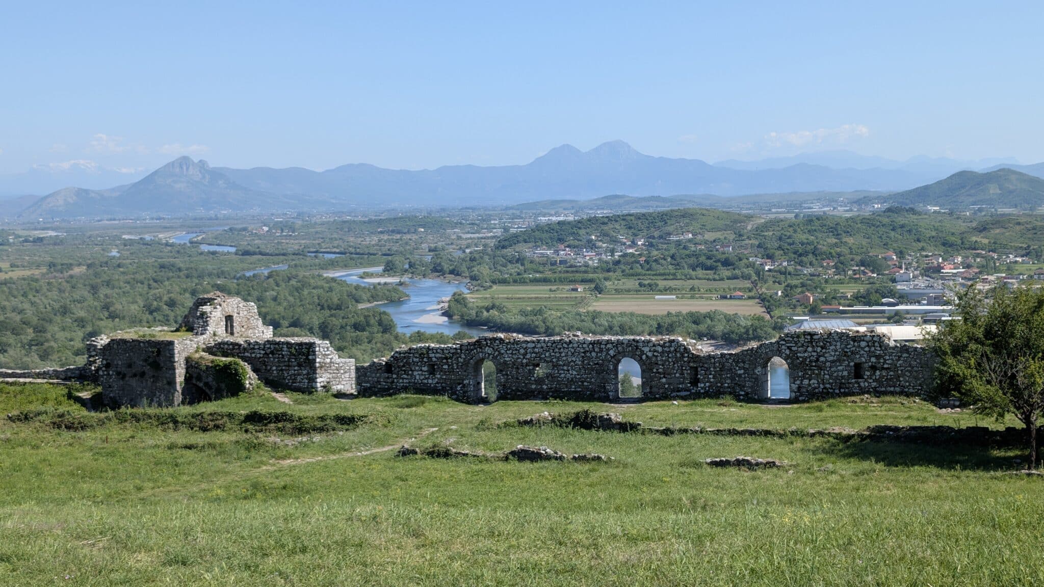 Panorama dalla fortezza di Rozafa