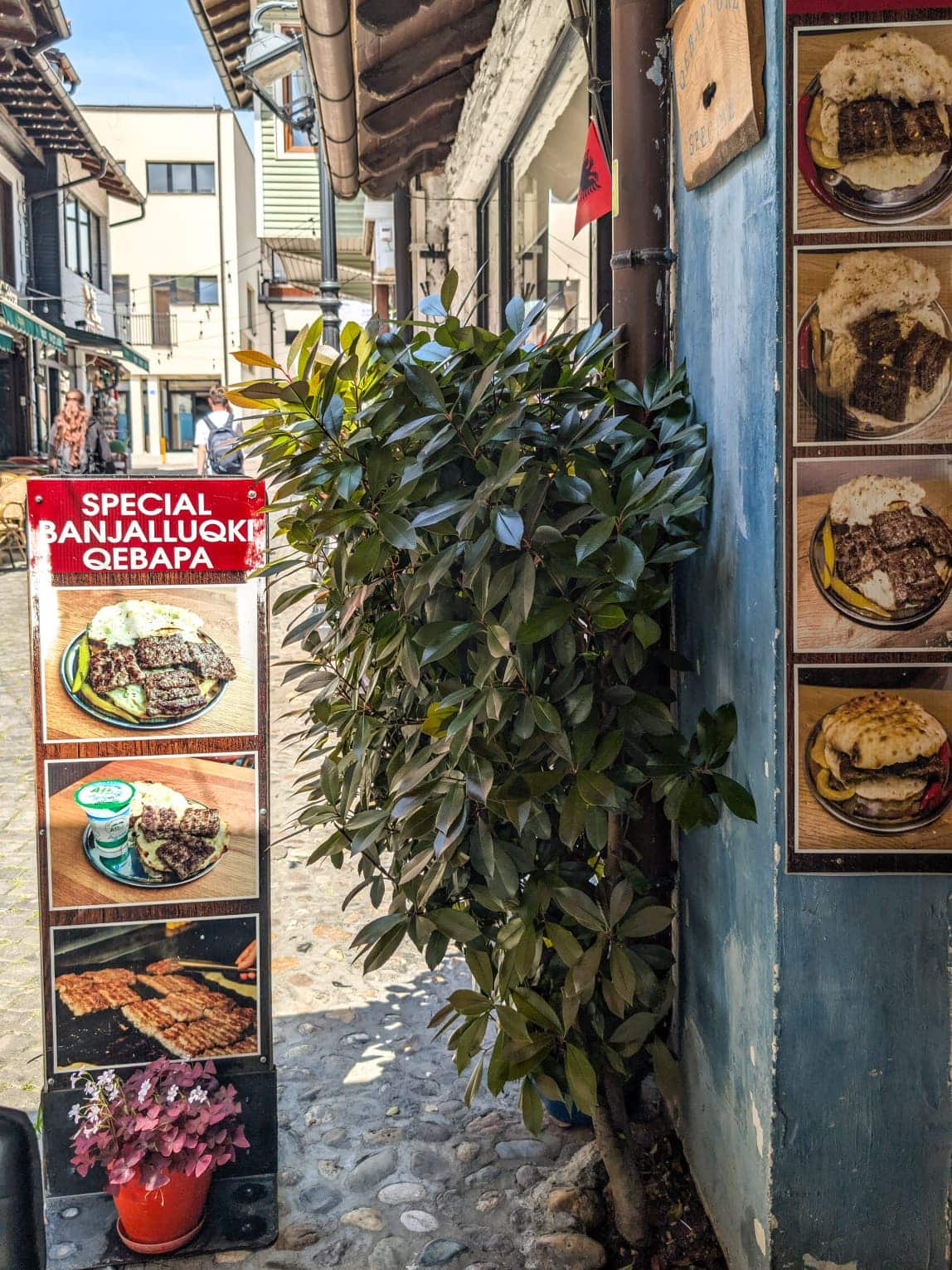 Il menù di Te Baki all'ingresso